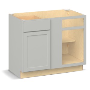 RELIABILT Parkstone II Blind Base, Light Gray, 42" W, 1 Door 1 Drawer, Fully Assembled - 641001 | Lowe's Pro Supply
